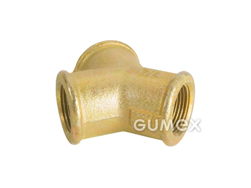 Abzweig "Y" ohne LÜDECKE Kupplungen, 3x Innengewinde R 3/4", 10bar, -40°C/+95°C, Gusseisen, 